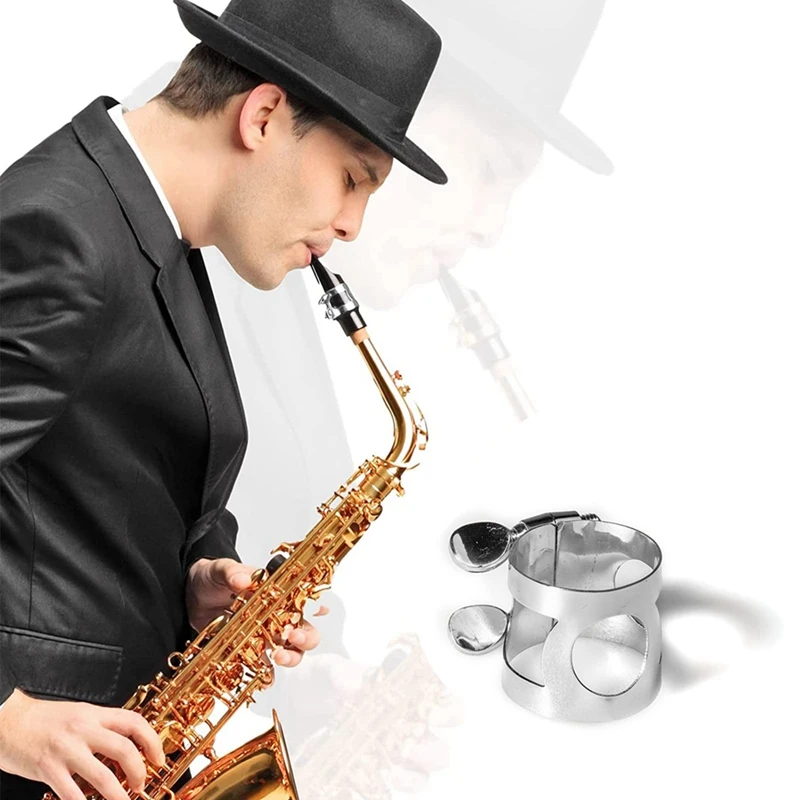 

Alto Sax Ligature Fastener Double Screws Brass Ligature For Saxophone Mouthpiece