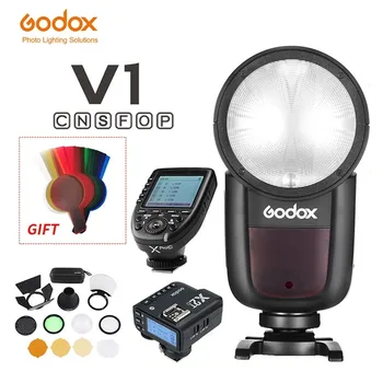Godox V1 V1C V1N V1S V1F V1O TTL HSS 1/8000s 스피드라이트 플래시(Canon Nikon Sony Fuji Olympus용 Xpro 트리거 포함)