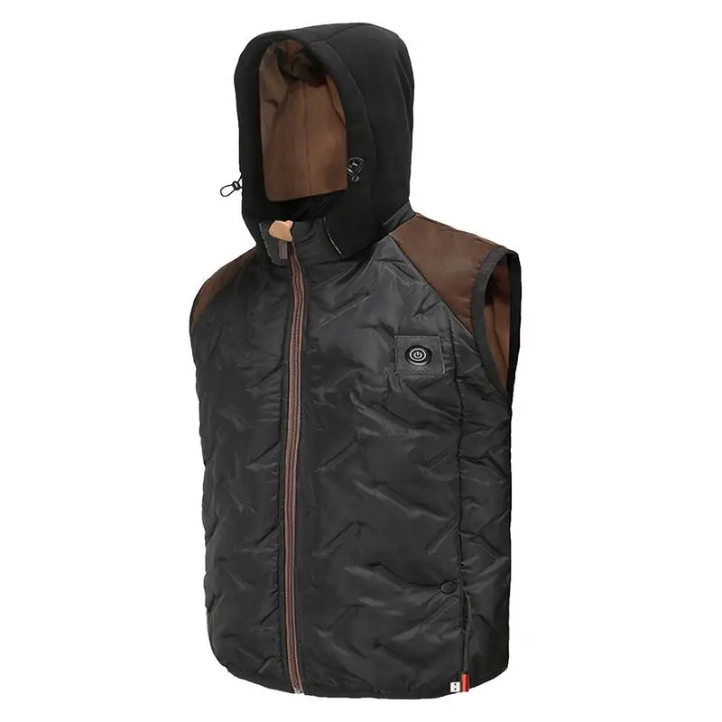 

Mens Heated Vest Smart Electric Heating Vest Rechargeable Rechargeable USB Charging Body Warmer Washable Lightweight Zip Jacket