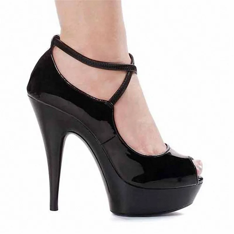 

15CM High-Heeled Shoes Sexy Gladiator Style Ultra High Heels Dress Shoes High Heel dance shoes