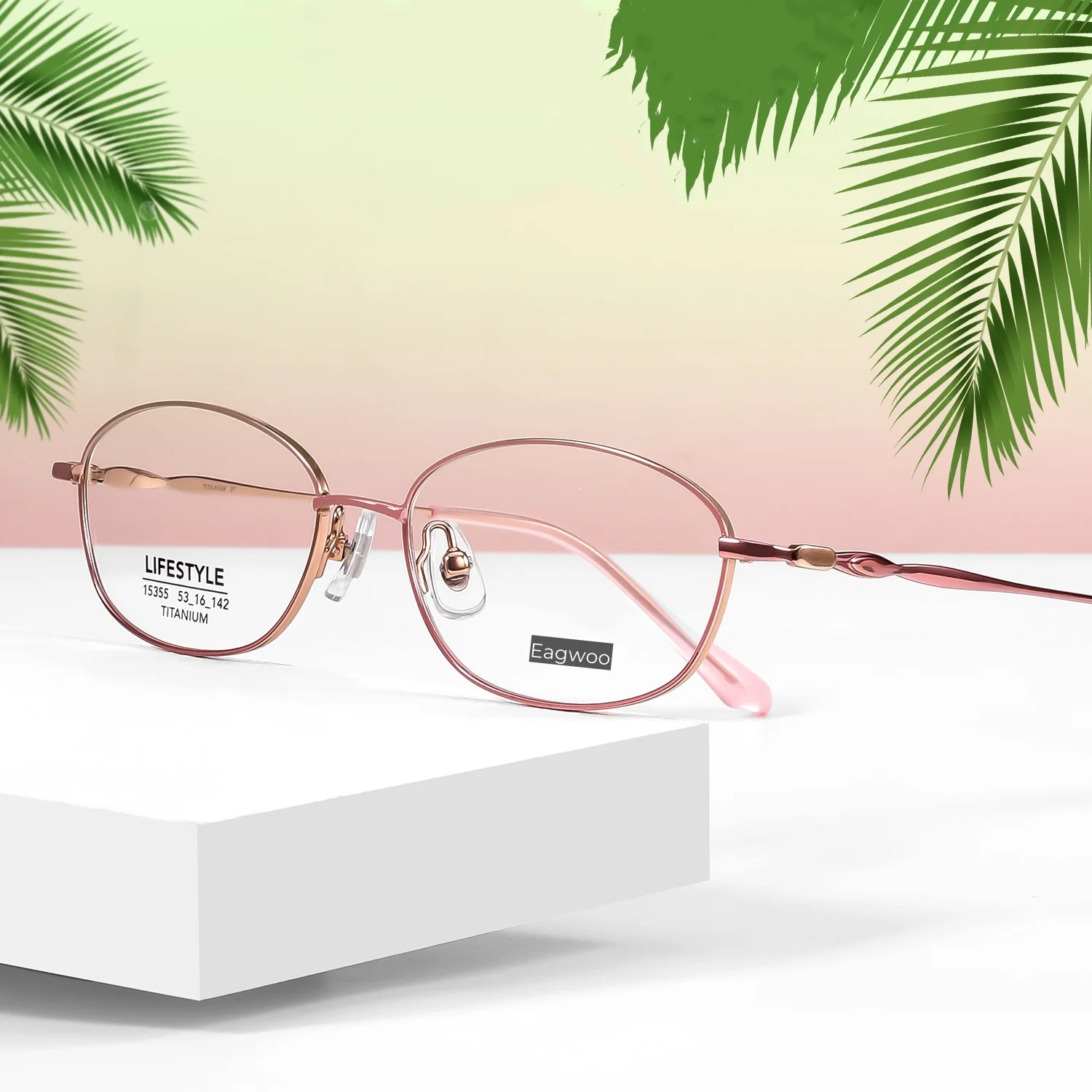 

Pure Titanium Eyeglasses Women Glasses Designed Full Rim Red Spectacle Oval Shaped Glasses Elegant Glasses Female Nice Looking