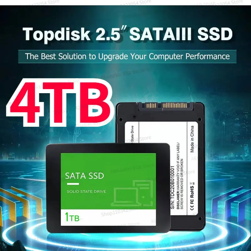 

2024 4TB SSD Sata Hard Drive Disk Sata3 2.5" 2TB 1TB 560MB/S High Speed Hard Disk Internal Solid State Drives Device For Laptop