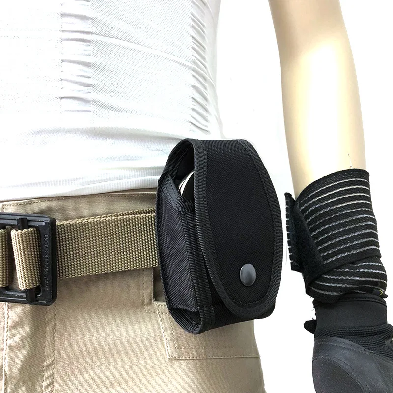 

Tactical Handcuffs Police Pouch Cuff Holder Waist Belt Outdoor Tool Key Chain Bag Pocket Hunting Airsoft Accessories Equipment