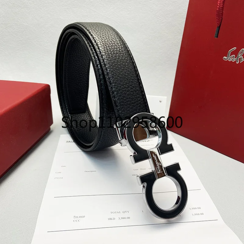 

NEW With box Fashion buckle genuine leather belt Highly Quality with Box designer men women mens belts G064