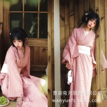 New Traditional Kimono Yukata Muse Girl Japanese Travel Photography Improved Kimono Women's Art Photo Photography Clothing 1