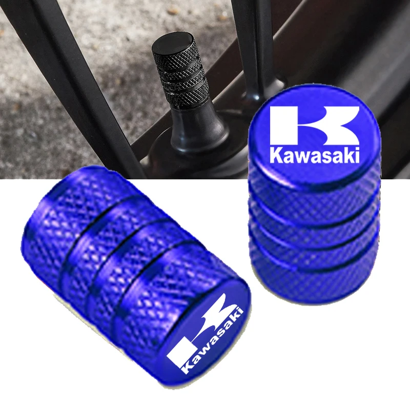 타이어 밸브 캡 타이어 스템 커버, 가와사키 로고 오토바이 액세서리, 공기 먼지 방수