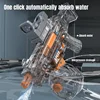 Children Simulated Flame Electric Water Gun Sensor Light High Pressure Automatic Watergun Summer Outdoor Beach Pool Toy for Kids 3