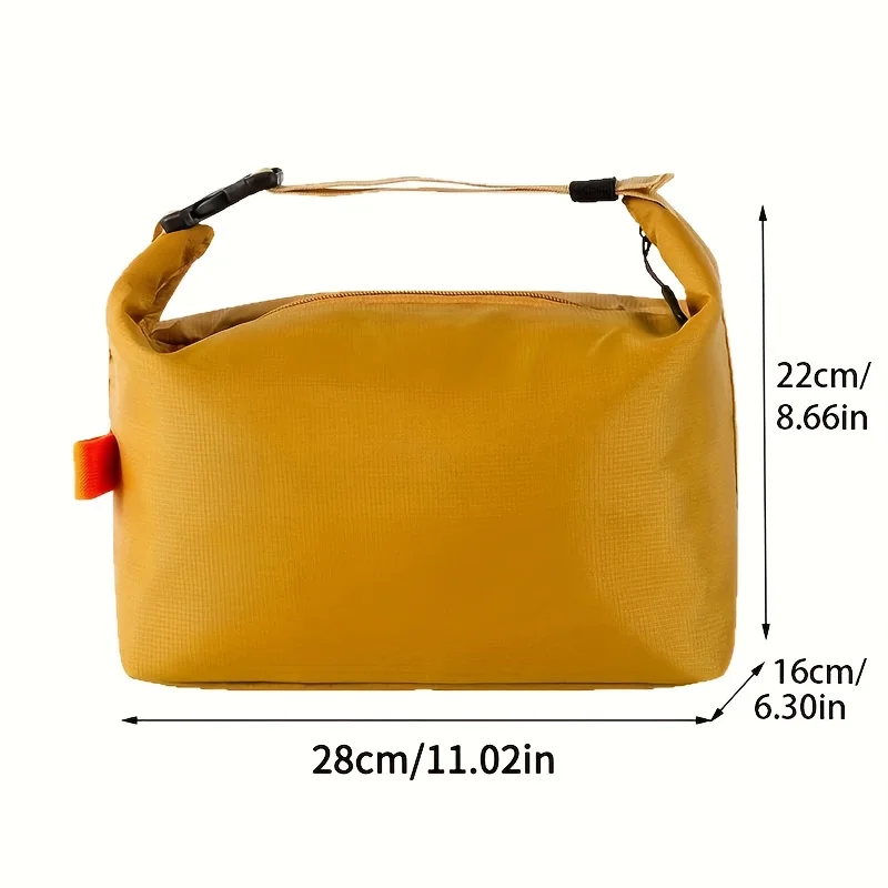 Fashionable and Simple Insulated Lunch Bag for Office Workers, Handheld Bento Box Suitable for Outdoor Camping Picnic Storage