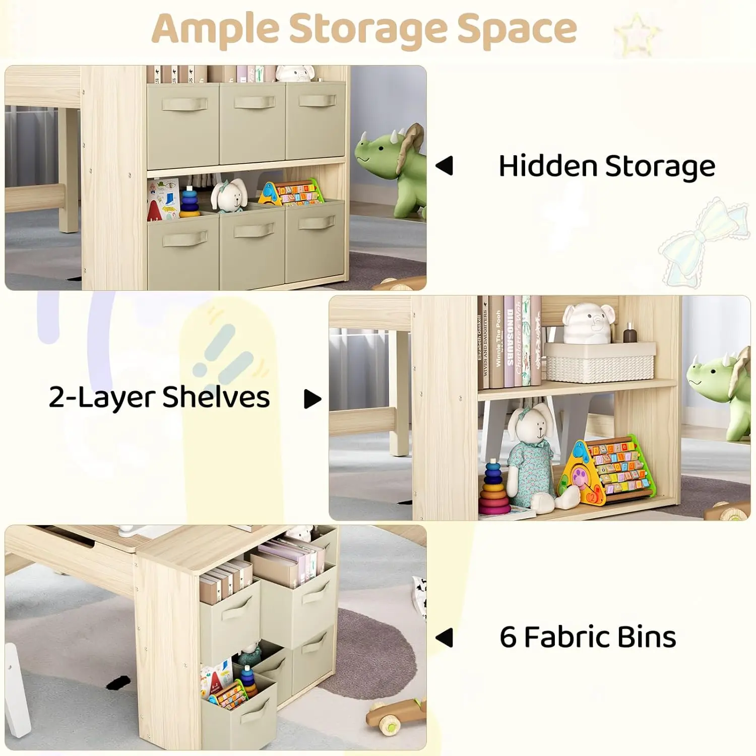 Kids Art Table Chair Easel Set 5