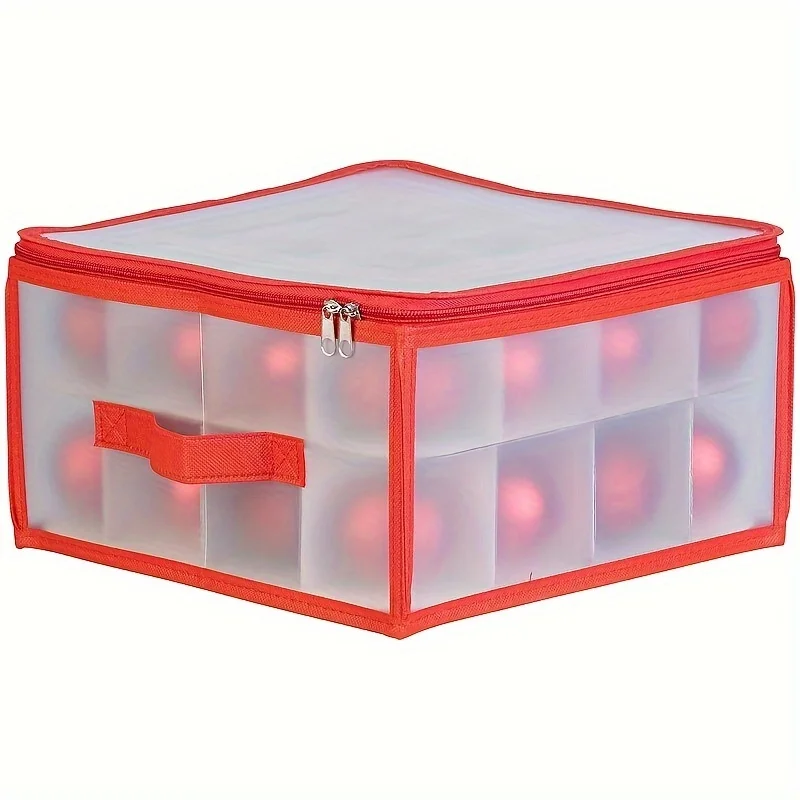 Description Picture 6 of item32/64 Grid Baubles Storage Box Christmas Balls Storage Xmas Tree Decorations Organizer Bauble Storage Divider Toys Home Storage