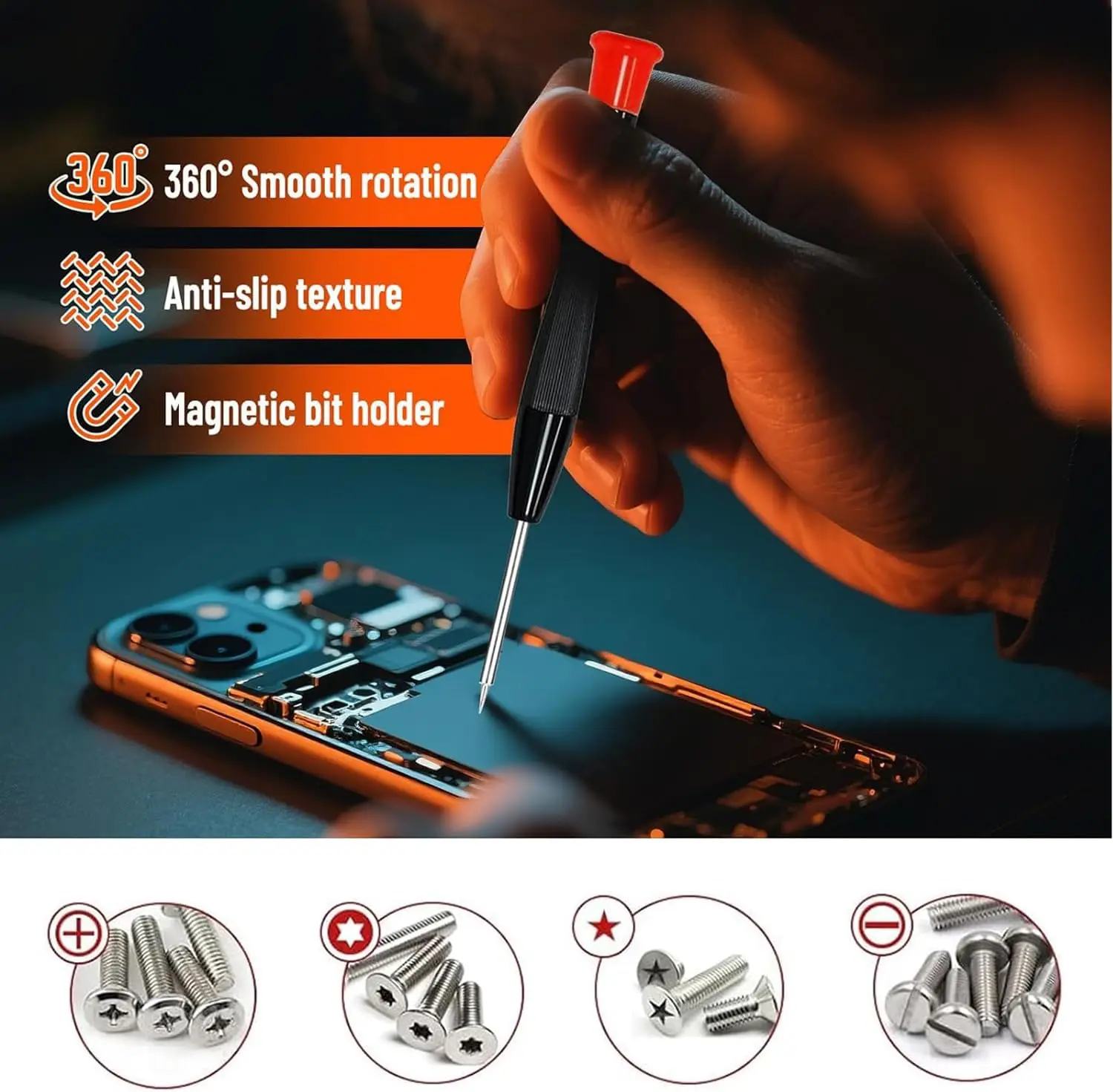 48 in1 휴대폰 수리 도구 세트, 전문가용 전자제품 수리용 정밀 드라이버, 휴대폰 개봉 수리 도구