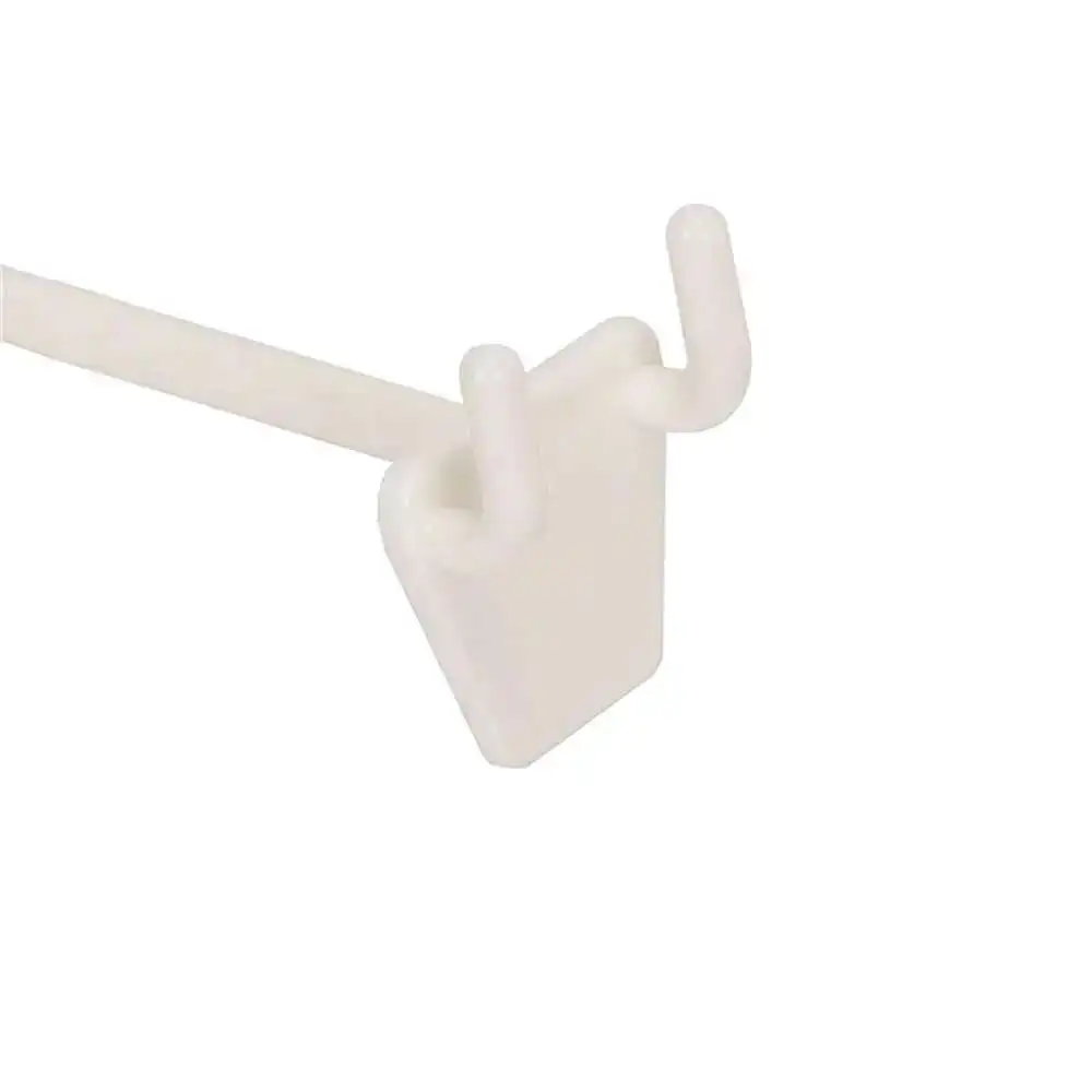 Plastic Hanging Hole Card Pegboard Hook 20pcs For Paper Shelf Mounting