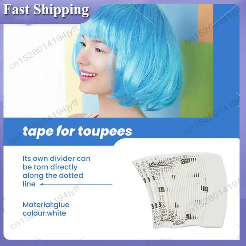 -ABDH 72Pc Uultra Huld 가발 테이프 이중 접착 헤어 익스텐션 테이프 스트립 Toupee 레이스 프론트 가발 필름 방수