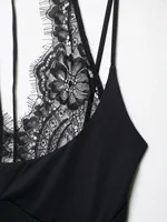 KONDALA Trendy Party Sexy Women Jumpsuit Patchwork Lace Halter Backless Bodysuit New Fashion 2026 Spring Summer Holiday Jumpsuit - Image 5