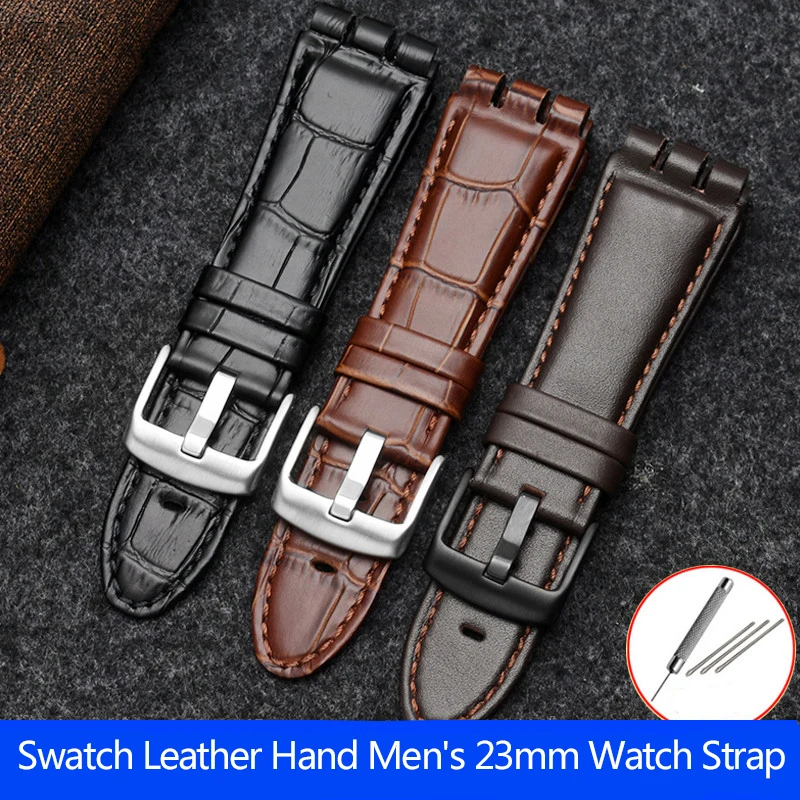 Affordable Swiss Calf Leather 22 mm Watch Wristband LC45BBB-BK_K0039443
