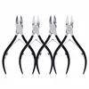 Nail Art Black Stainless Steel Nipper Clipper Cuticle Dead Skin Remove Edge Cutter Scissors Nail Clippers Manicure Tool 2
