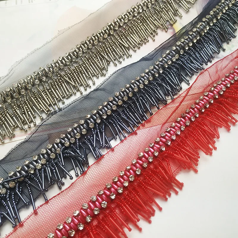 4Centimeter Short Beard Bead Tassel Lace Shoe Hat Decoration Belt Wedding Dress Garment Accessoriesdiy