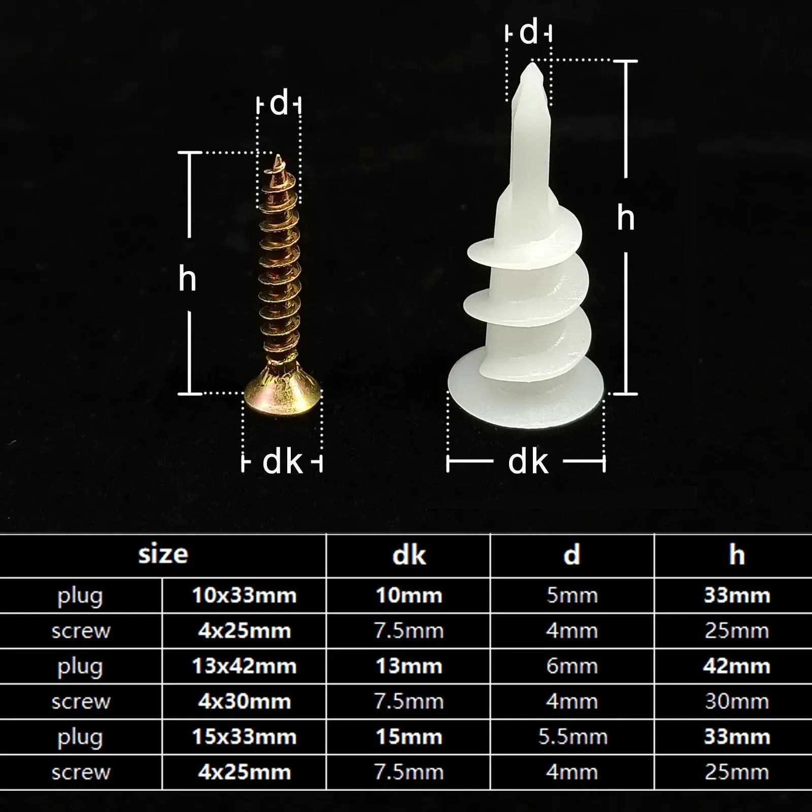 Spina Parete Piatto Di Gesso, Kit Di Ancoraggio For Confezione Multiple - Foto 8