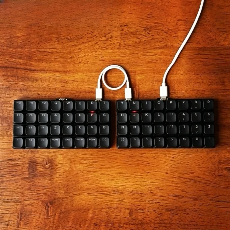 Planck 유선 싱글 모드 분할 키보드 맞춤형 X32a 인라인 기계식 키보드 납땜 스위치 VIAL 왼쪽 오른쪽 키보드