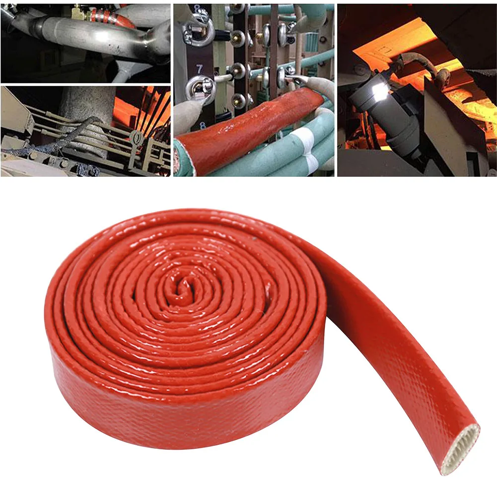 1 Roll Heat Shield Sleeve Heat Resistant Cable Sleeve for Hoses Cables