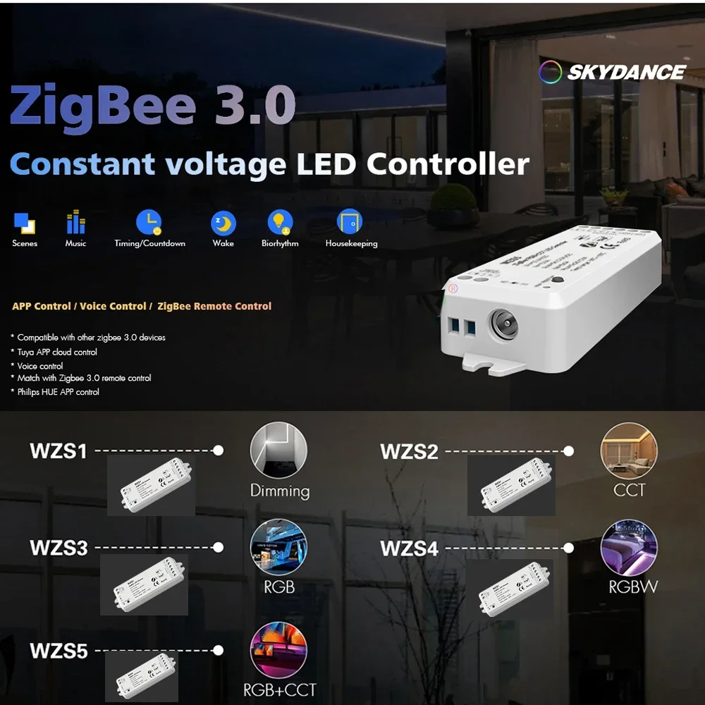 ZigBee 3.0 Tuya LED Strip Controller Used for control RGB, RGBW, RGB+CCT, color temperature or single color LED strip not include shipping longer ir programmer clr7308 used to program longer remote control