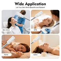Cuiseur vapeur professionnel pour le visage, brume chaude à l'ozone Nano-Ion avec écran LCD, hauteur réglable pour Salon, maison, Spa, réduction du vieillissement 5