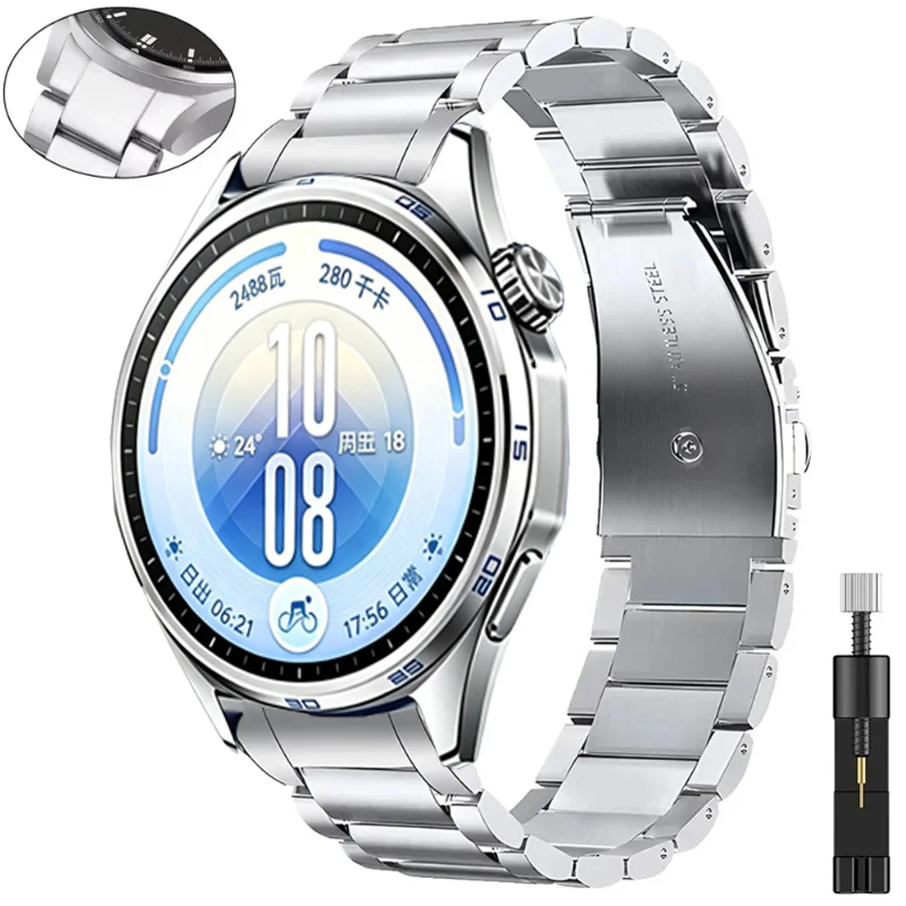 Exclusive Metal No Gap Stainless Steel Watch Strap Bracelet