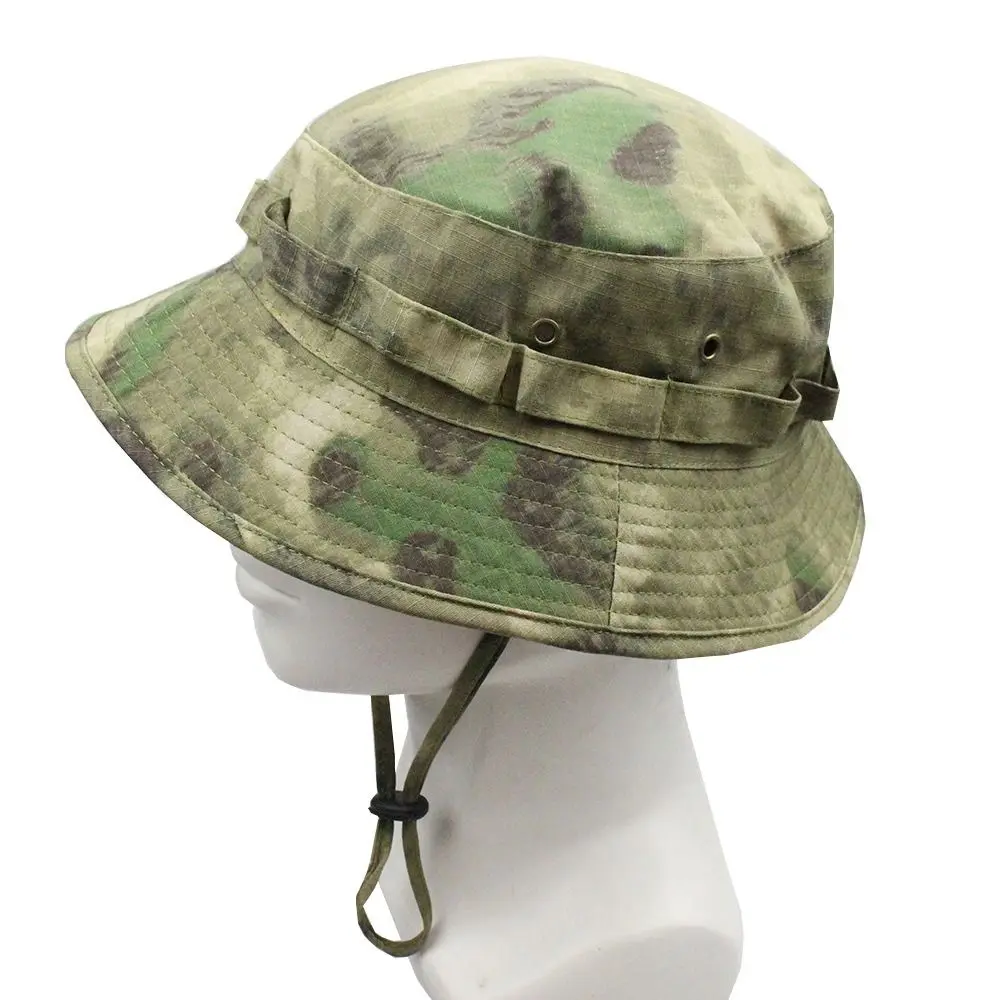 Sunscreen Boonie Hat Tactical Military Summer Sun Protection Cap Camouflage Hunting Hiking Fishing Outdoor Sports Jungle Cap Men