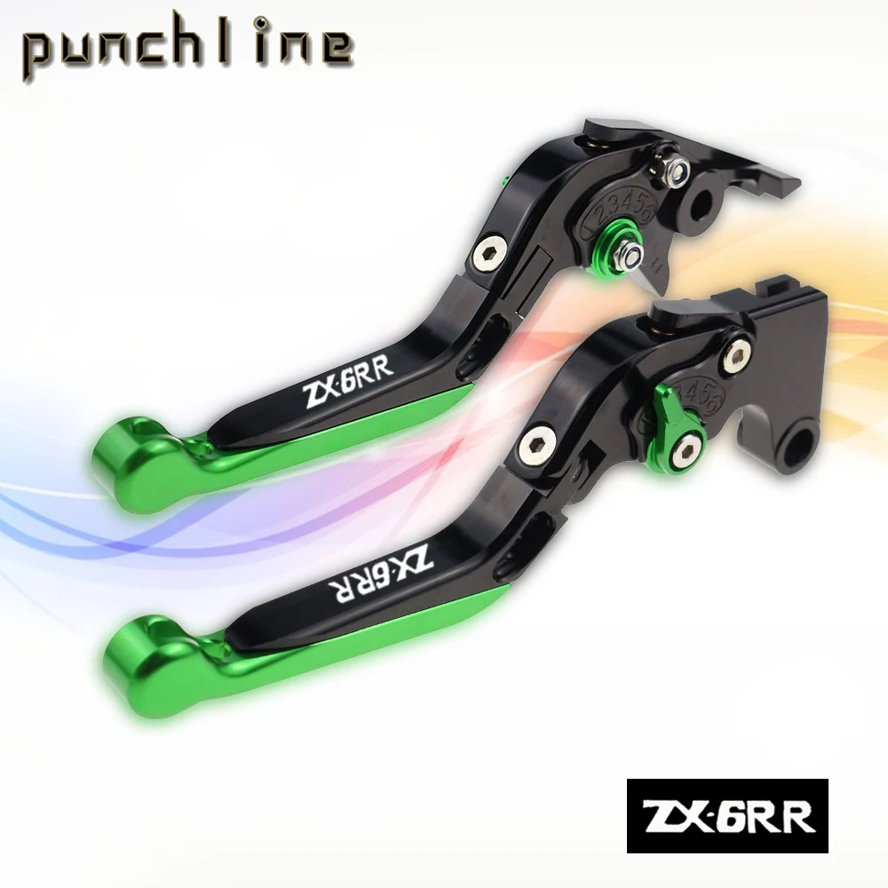 

Fit For ZX-6RR 2000-2004 ZX 6RR ZX-6RR Motorcycle CNC Accessories Folding Extendable Brake Clutch Levers Adjustable Handle Set