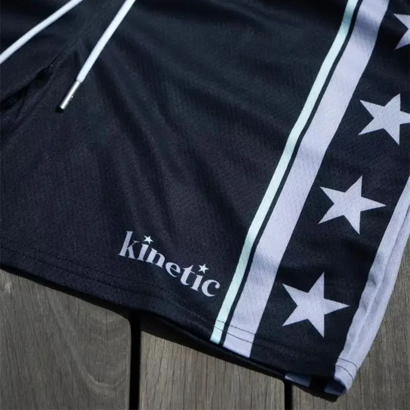 New summer fashion basketball sports pants loose quick drying men's shorts Jogger fitness quarter pants