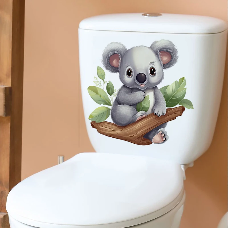 Adesivo de parede bonito Koala para quarto de crianças, Decoração Home Background, Mural Sala de Parede, Decalque engraçado, C402