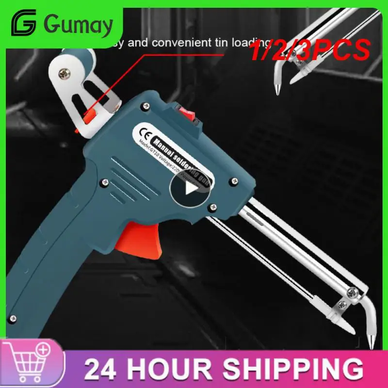 

1/2/3PCS 60W Soldering Iron Automatic Welding Send Tin Gun Desoldering Pump for Circuit Board Repair Soldering Tool