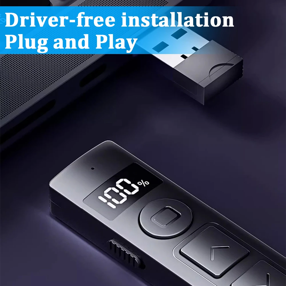 2024 Wireless Presenter Page Turning Pen PPT Page Turner Pen with Remote Control PPT Presentation USB PowerPoint Pointer Mouse
