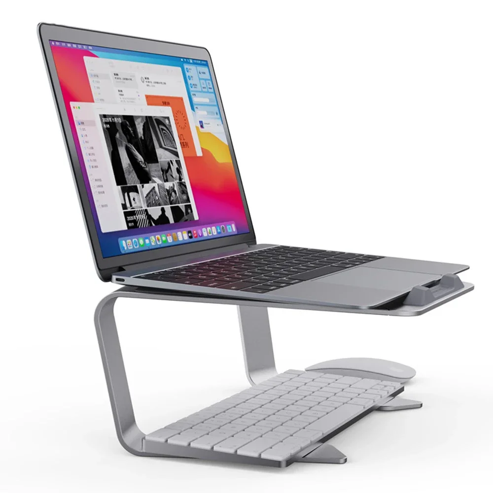 Adjustable Aluminum Laptop Stand Portable Notebook Support Holder for Macbook Pro IPad Air Computer Tablet Riser Cooling Bracket laptop stand