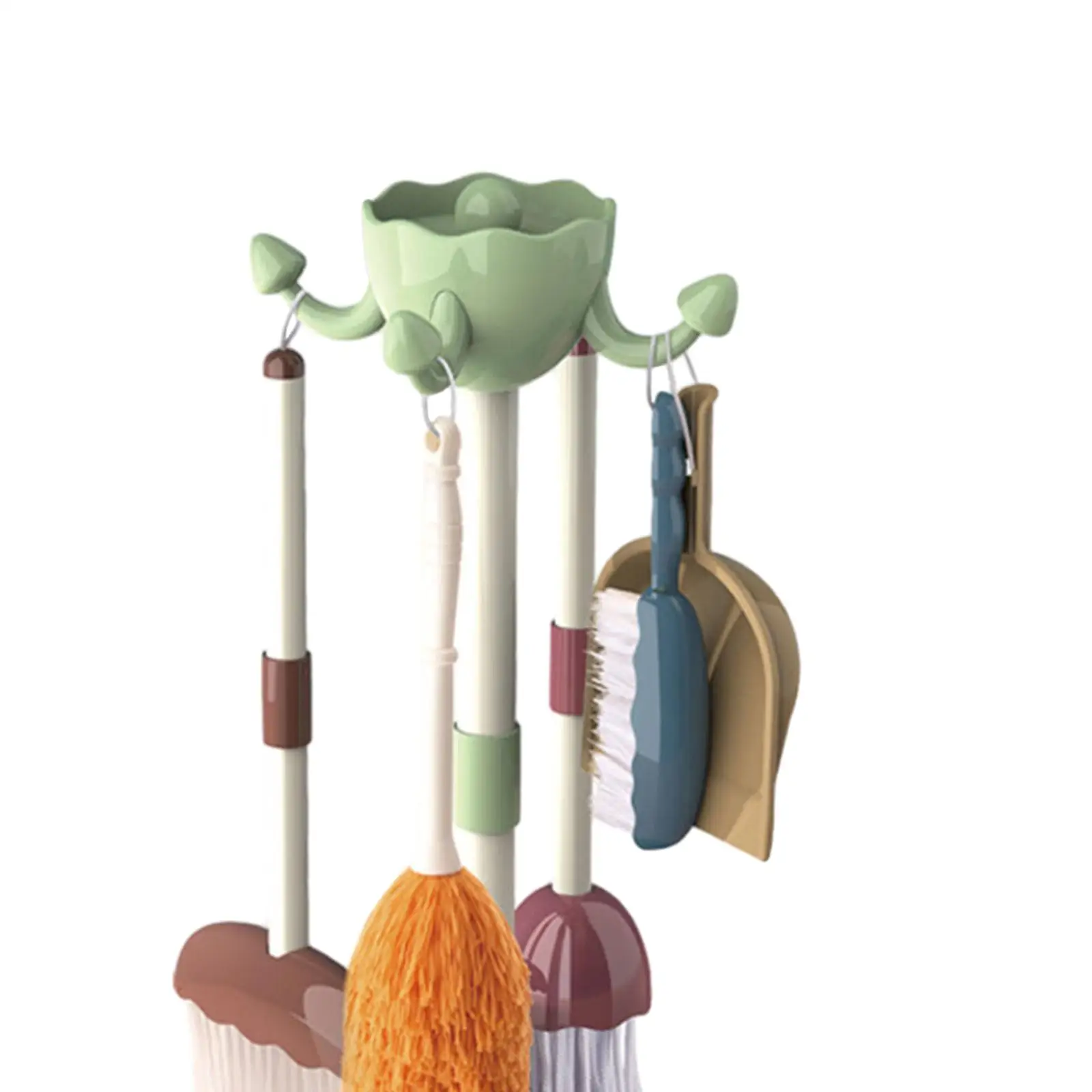 Kids Cleaning Set Hand Brush Mop Dustpan Montessori Housekeeping Tools Role Play Toddler Broom Set for Boys Girls Party Toy Kids