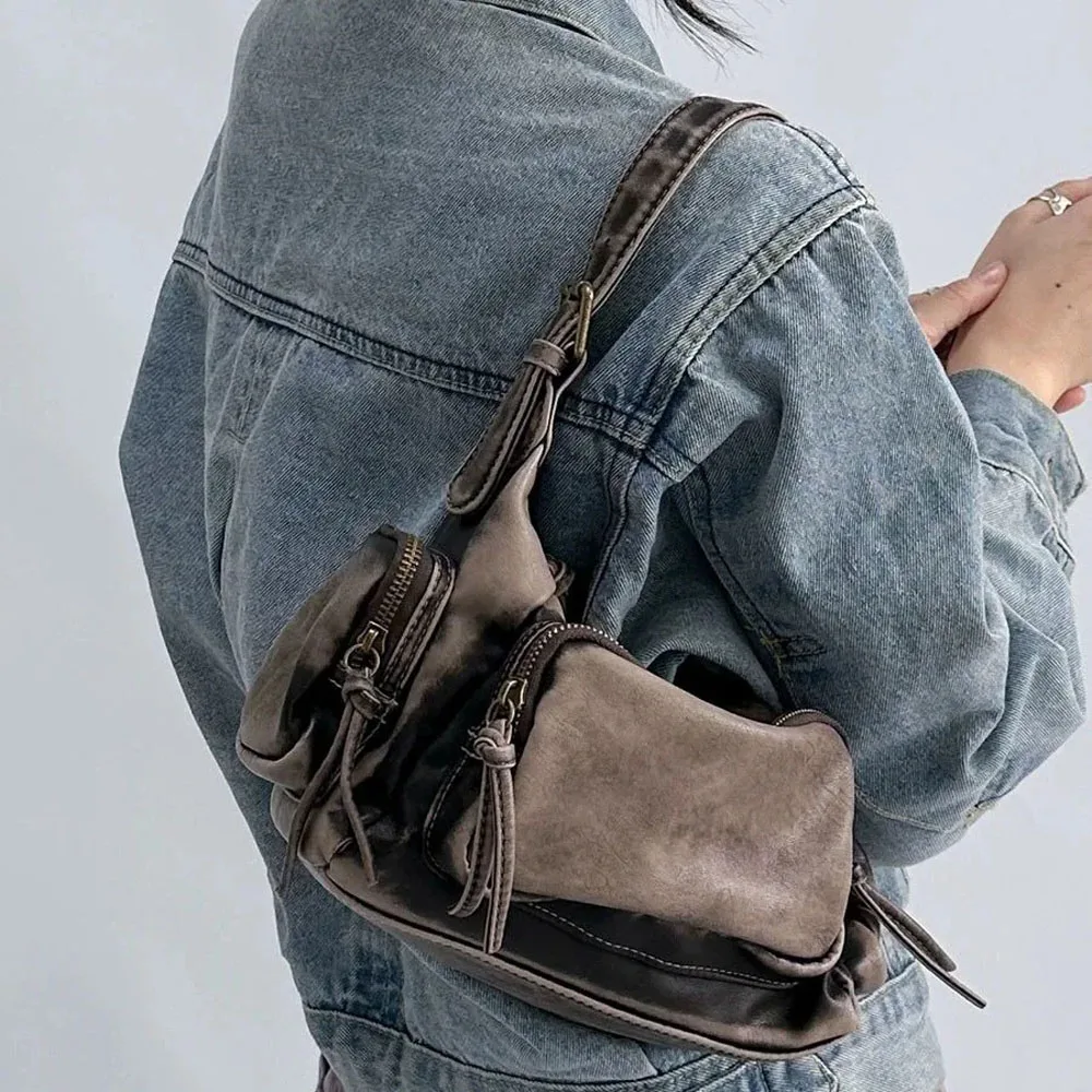 Designer Y2k Black Grunge Handbag for Cool Girls Motor Style
