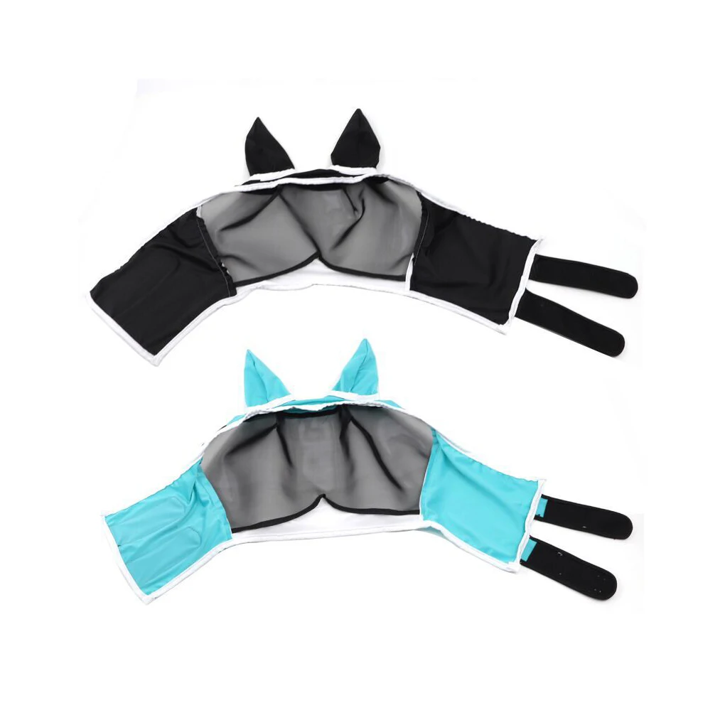 Anti-mosquito Horse Hood Suitable for Small Medium and Large Horses Multi-size Breathable Horse Mask Pasted to Prevent Mosqu 5