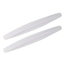 2 Piece Universal Bumper Protector Guard - Anti - Collision Decorative Strips (White 2 pcs)