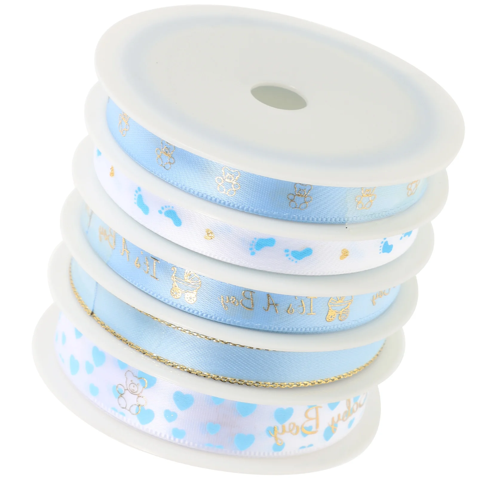 

5 Rolls of Household Packing Ribbon Convenient Gift Ribbon Multi-function Craft Ribbon
