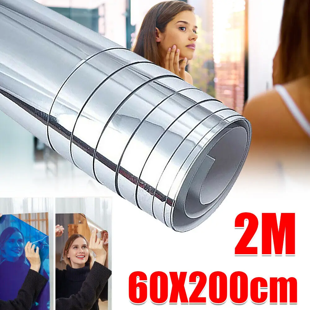 Square Mirror Wall Sticker Acrylic Removable Self Adhesive Decal 50/100/200cm for Home Shower Bedroom Decor wall sticker mirror wall sticker acrylic wall sticker