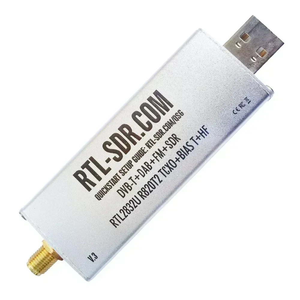 Software Defined Radio RTL-SDR Blog V3 RTL2832U R820T2 1PPM TCXO HF BiasT SMA for Window OSX Androids Pi