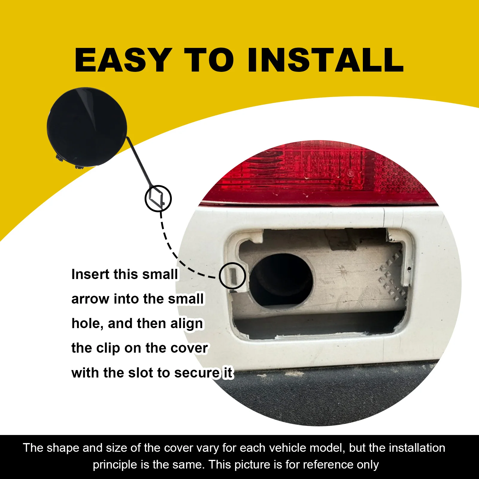 Front Bumper Tow Hook Cap Towing Eye Cover For BMW 3 G20 G21 M-Sport 51118099893 Car Accessories