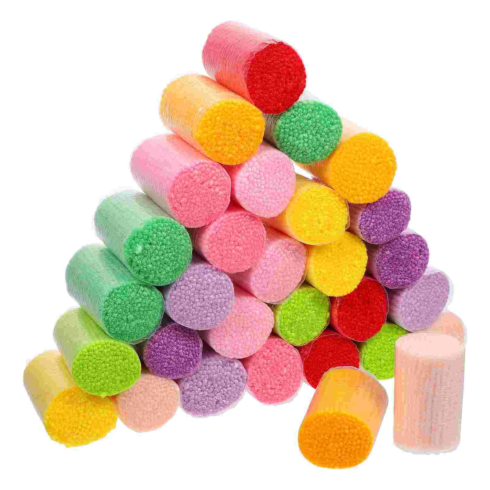 

30 Pcs Worsted Segment Embroidery Yarn Knitting DIY Hook Project Acrylic Weaving