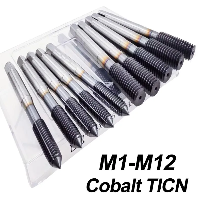 

Cobalt Screw Thread Tap Drill Bit Forming Flute Metric M1-M12 TICN Coated Machine Tools For Stainless Steel