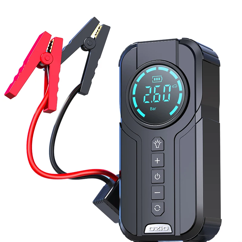 

New Cheap Jump Starter Tire Inflator Newest 150PSI Rechargeable Air Compressor 12V Cable USB Charging Line Auto Stop Mini