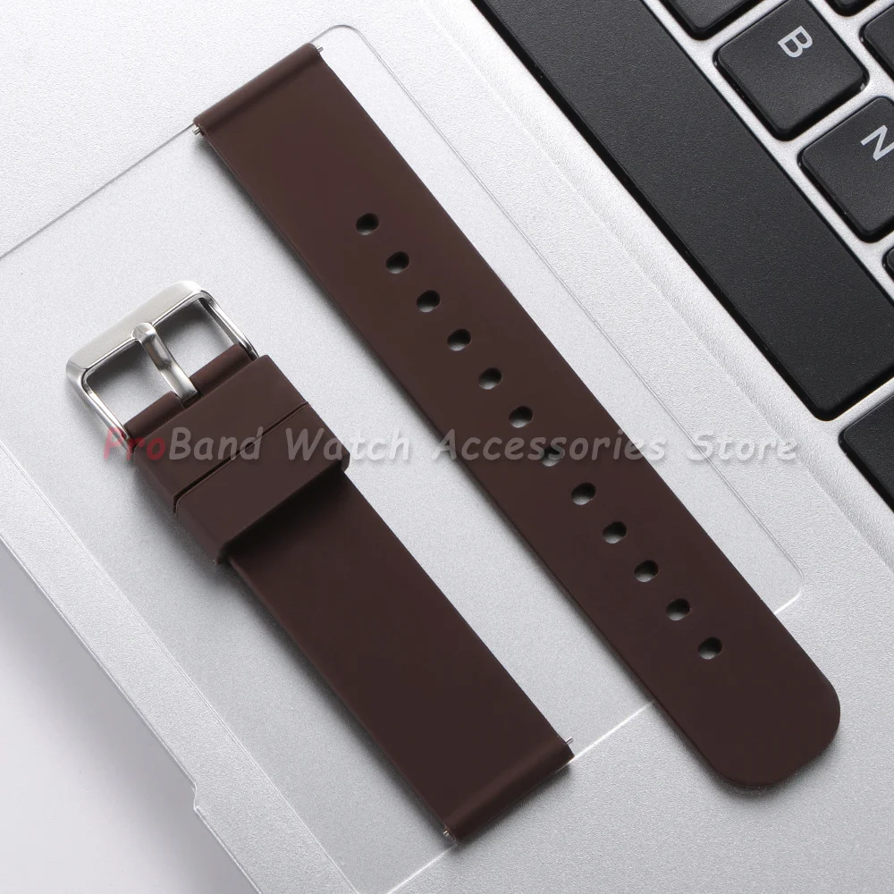 Waterproof Silicone Quick Release Watch Strap - Soft Rubber Wristband