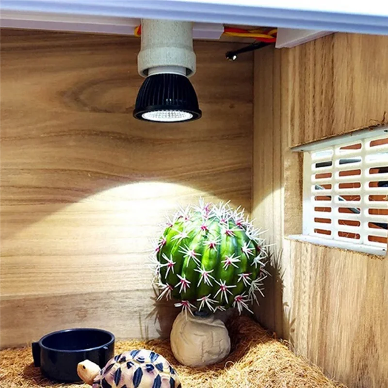 Energy-Saving Eye Protection Led Lamp Pro Turtle Lizard Mane Lion Ultraviolet Calcium Lamp Sun Plastic 1 PCS