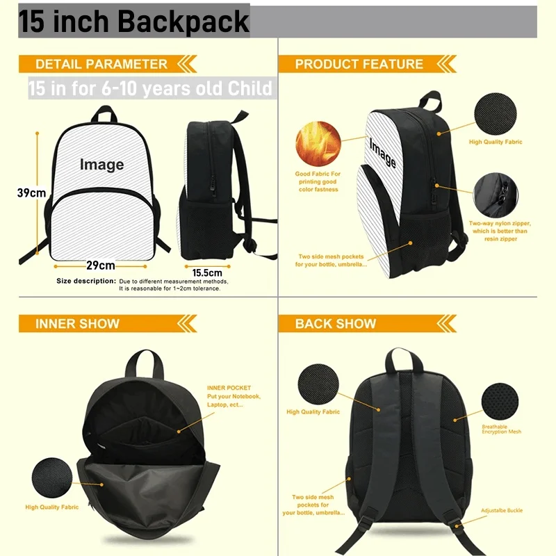 Mochila Attack on Titan School Backpack for Grade1-3,Cartoon School Bags for Boys ,Large&Durable School Satchel for Child
