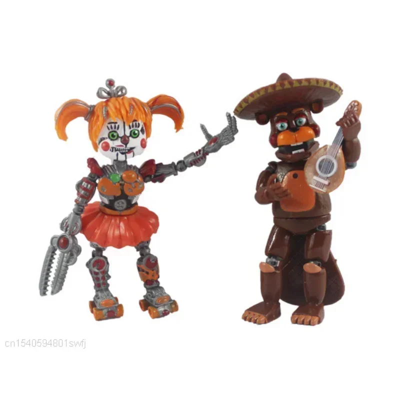 Set of 6 FNAF Collectible Figures – Freddy, Bonnie, Foxy & More – Premium PVC Action Toys