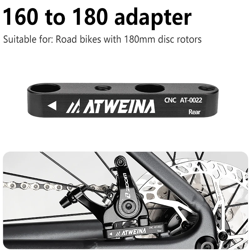 ATWEINA CNC Flat Mount Disc Brake Rotor Adapter with Bolts